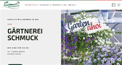 Desktop Screenshot of gaertnerei-schmuck.de