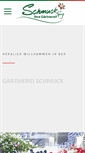 Mobile Screenshot of gaertnerei-schmuck.de